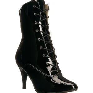 Noir Verni 10 cm DREAM-1020 grande taille bottines femmes