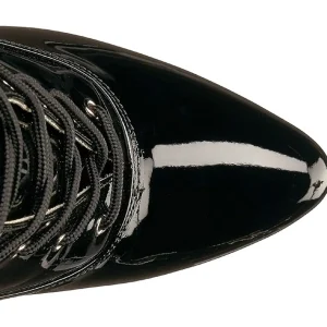 Noir Verni 10 cm DREAM-1020 grande taille bottines femmes