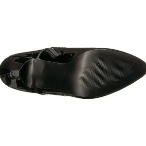 Noir Verni 10 cm DREAM-1020 grande taille bottines femmes