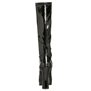Noir Verni 13 cm ELECTRA-2000Z Bottes Femmes pour Hommes