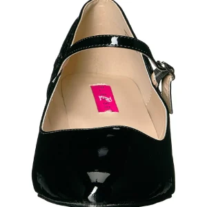 Noir Verni 5 cm FAB-425 grande taille escarpins femmes