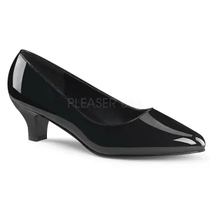 Noir Verni 5 cm FAB-420W escarpins à talons hauts