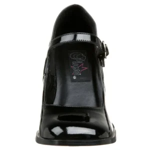 Noir Verni 8 cm GOGO-50 Escarpins Talons Hauts Hommes