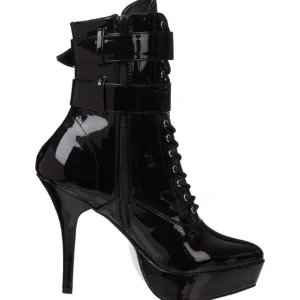 Noir Verni 13,5 cm INDULGE-1026 Bottines Femmes pour Hommes