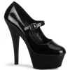 Noir Verni 15 cm KISS-280 Chaussures pour femmes a talon