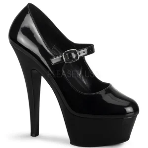 Noir Verni 15 cm KISS-280 Chaussures pour femmes a talon