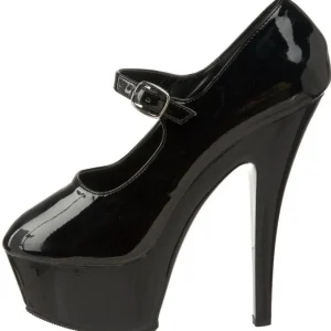 Noir Verni 15 cm KISS-280 Chaussures pour femmes a talon