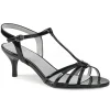 Noir Verni 6 cm KITTEN-06 grande taille sandales femmes