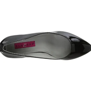 Noir Verni 6,5 cm KITTEN-01 grande taille escarpins femmes