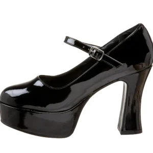 Noir Verni 11 cm MARYJANE-50 Mary Jane Escarpins Haut Talon