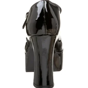 Noir Verni 11 cm MARYJANE-50 Mary Jane Escarpins Haut Talon