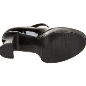 Noir Verni 11 cm MARYJANE-50 Mary Jane Escarpins Haut Talon
