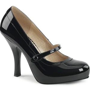 Noir Verni 11,5 cm PINUP-01 grande taille escarpins femmes
