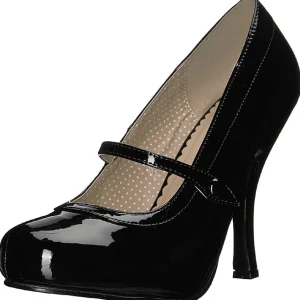 Noir Verni 11,5 cm PINUP-01 grande taille escarpins femmes