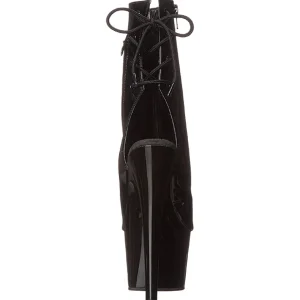 Noir Verni 18 cm Pleaser ADORE-1018 Plateforme Bottines