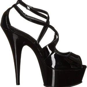 Noir Verni 15 cm Pleaser DELIGHT-612 Escarpins Haut Talon
