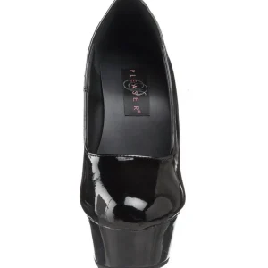 Noir Verni 15 cm Pleaser DELIGHT-685 Escarpins Haut Talon