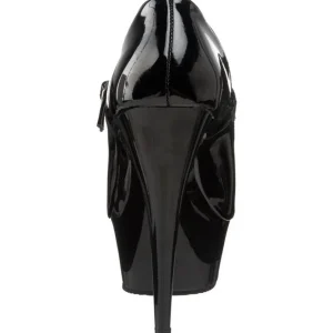 Noir Verni 15 cm PLEASER DELIGHT-687 Escarpins Haut Talon