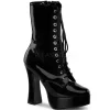 Noir Verni 13 cm Pleaser ELECTRA-1020 Plateforme Bottines