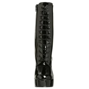 Noir Verni 13 cm Pleaser ELECTRA-1020 Plateforme Bottines