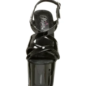 Noir Verni 18 cm Pleaser SKY-330 Plateforme Haut Talon
