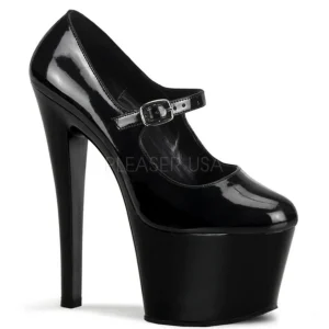 Noir Verni 18 cm Pleaser SKY-387 Escarpins Haut Talon