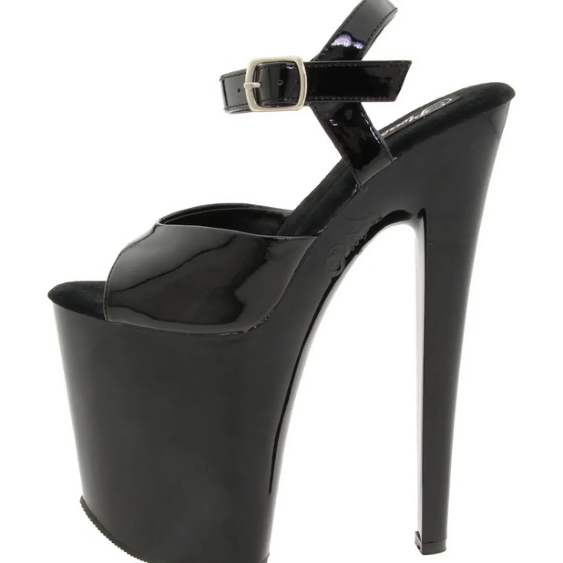 noir_verni__cm_pleaser_xt_1.webp Noir Verni 20 cm Pleaser XTREME-809 Talons Aiguilles Plateforme