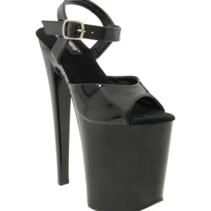 Noir Verni 20 cm Pleaser XTREME-809 Talons Aiguilles Plateforme