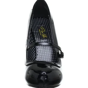 Noir Verni 12 cm retro vintage CUTIEPIE-02 escarpins mary jane plateforme cachée