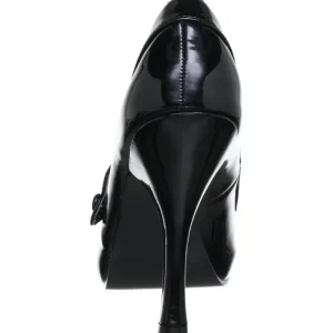 Noir Verni 12 cm retro vintage CUTIEPIE-02 escarpins mary jane plateforme cachée