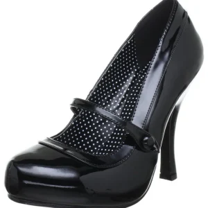 Noir Verni 12 cm retro vintage CUTIEPIE-02 escarpins mary jane plateforme cachée