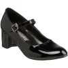 Noir Verni 5 cm SCHOOLGIRL-50 Chaussures Escarpins Classiques