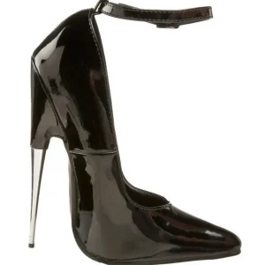 Noir Verni 15 cm SCREAM-12 Chaussures Stilettos Escarpins Femmes