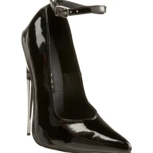 Noir Verni 15 cm SCREAM-12 Chaussures Stilettos Escarpins Femmes