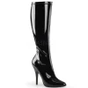 Noir Verni 13 cm SEDUCE-2000 Bottes Femmes pour Hommes