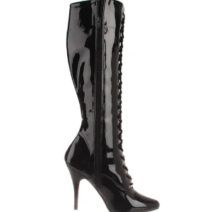 Noir Verni 13 cm SEDUCE-2020 Bottes à Lacets Femmes