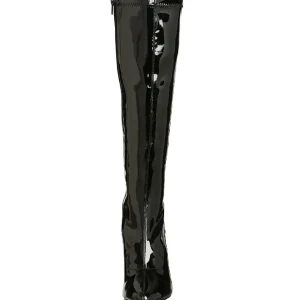 Noir Verni 13 cm SEDUCE-2000 Bottes Femmes pour Hommes