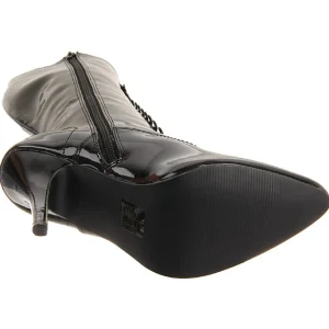 Noir Verni 13 cm SEDUCE-2020 Bottes à Lacets Femmes