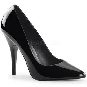 Noir Verni 13 cm SEDUCE-420 escarpins à bout pointu