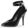 Noir Verni 13 cm SEDUCE-431 Escarpins talons aiguilles hommes