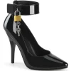 Noir Verni 13 cm SEDUCE-432 Escarpins talons aiguilles hommes