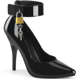 Noir Verni 13 cm SEDUCE-432 Escarpins talons aiguilles hommes