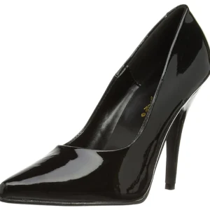 Noir Verni 13 cm SEDUCE-420 Escarpins Talons Aiguilles Hommes