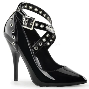 Noir Verni 13 cm SEDUCE-443 escarpins à talons hauts