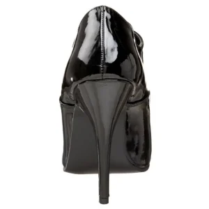 Noir Verni 13 cm SEDUCE-460 Oxford escarpins à talons hauts