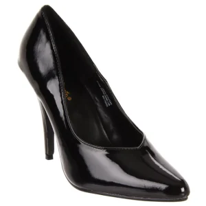 Noir Verni 13 cm SEDUCE-420V escarpins à bout pointu