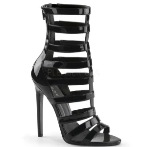 Noir Verni 13 cm SEXY-52 Bottines Talons Hauts Femmes
