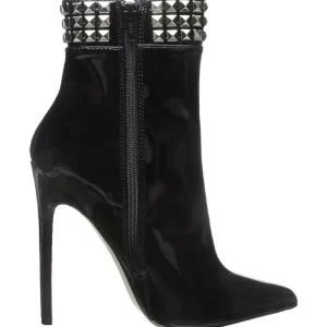 Noir Verni 13 cm SEXY-1006 Bottines Talons Hauts Femmes