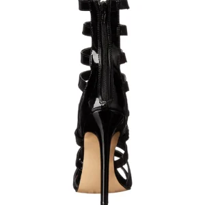 Noir Verni 13 cm SEXY-52 Bottines Talons Hauts Femmes