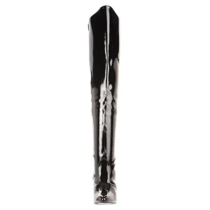 Noir Verni 10,5 cm VANITY-3010 Bottes Cuissardes Talons Hauts